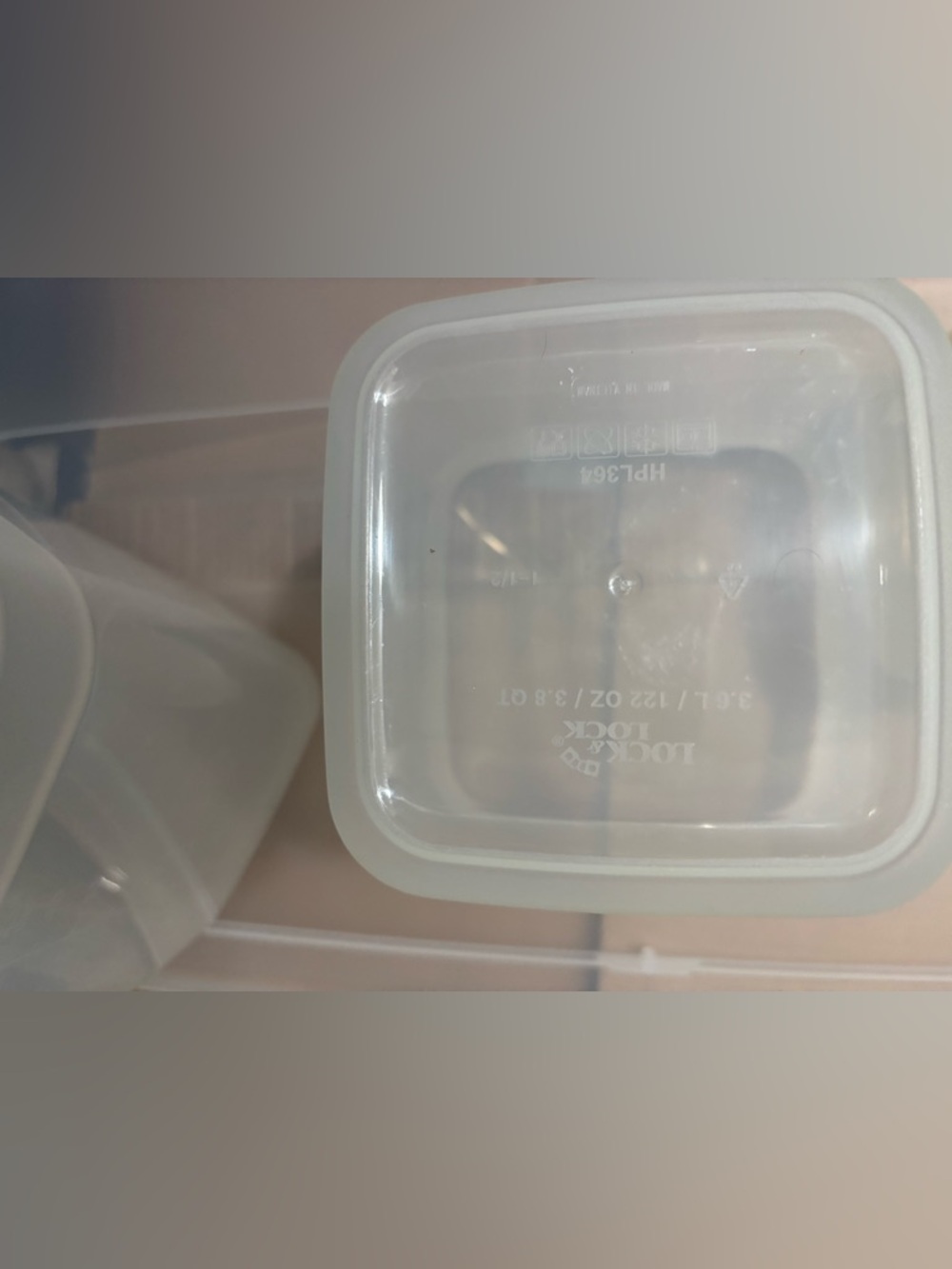 Pink Plastic Storage Container with Handle - Picture 5 of 6